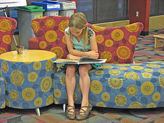 Girl reading, CC Flickr photo by SanJoseLibrary